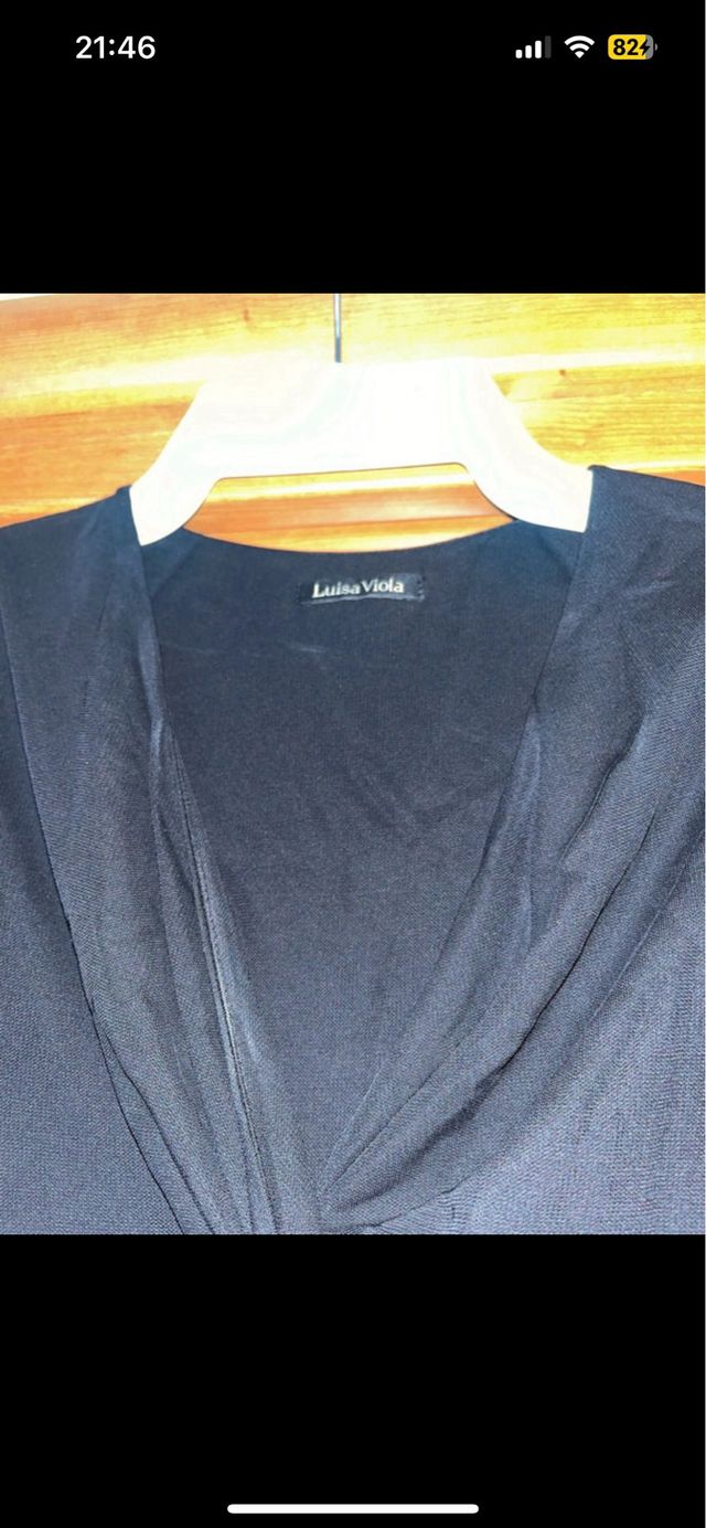 Abito nero midi Luisa Viola.