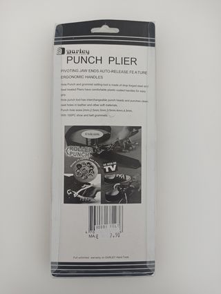 Pinza per buchi punch holes plier