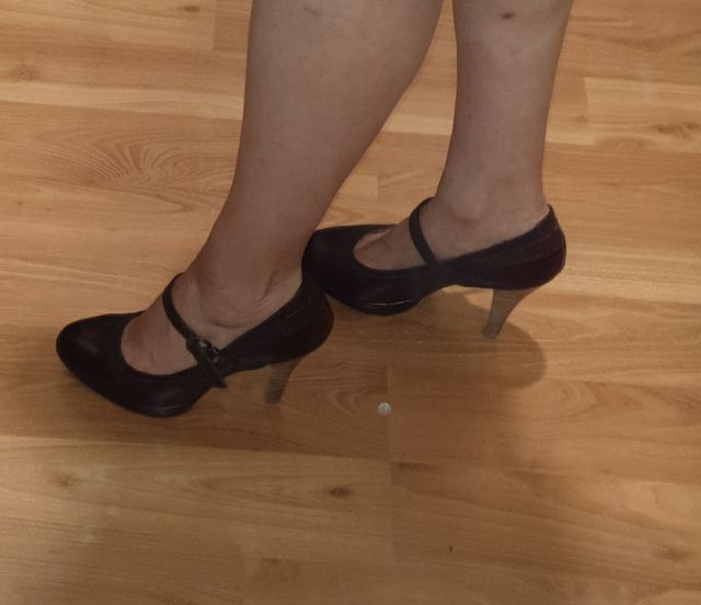 3,90 Zapatos MUSTANG tacon y plataforma