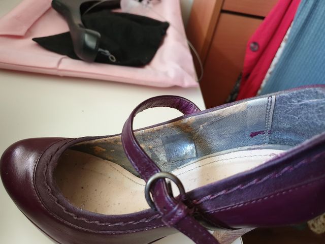 3,90 Zapatos MUSTANG tacon y plataforma