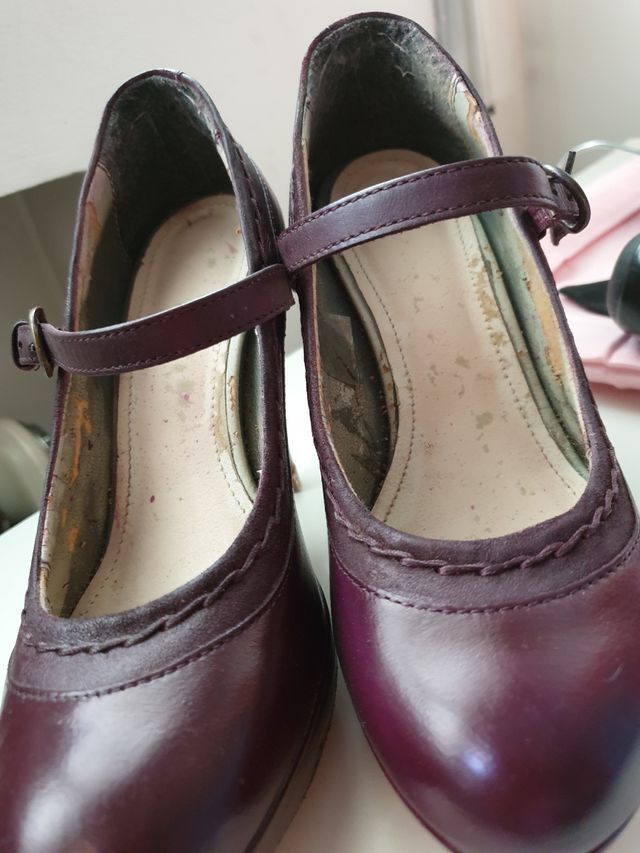 3,90 Zapatos MUSTANG tacon y plataforma