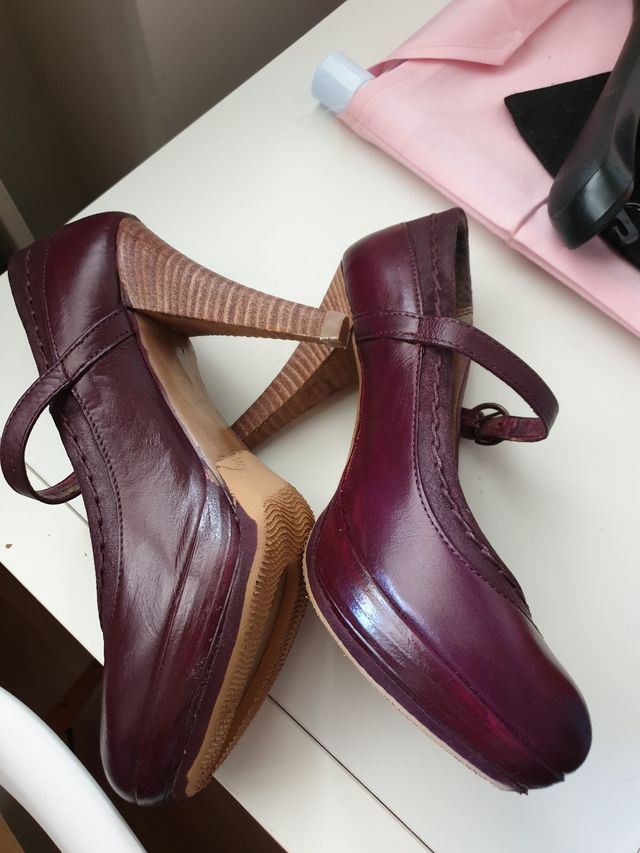 3,90 Zapatos MUSTANG tacon y plataforma