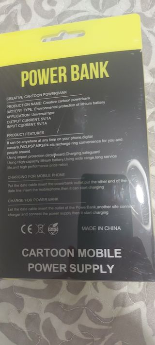 Cargador portátil móvil unicornio 
