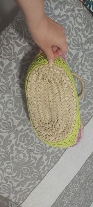 Cesta de mimbre/ bolso