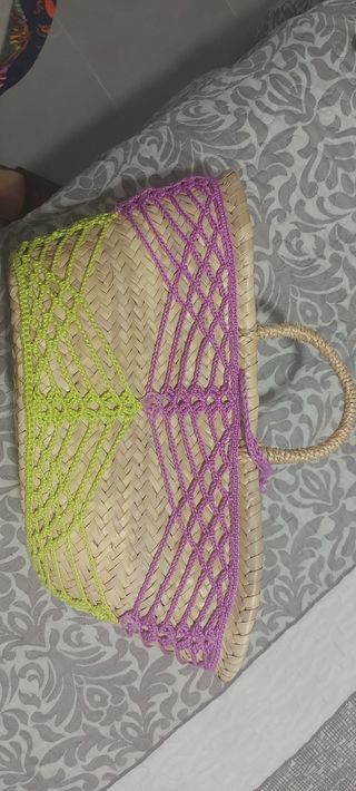 Cesta de mimbre/ bolso
