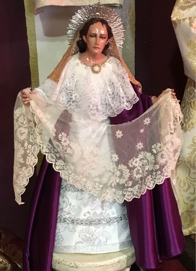 Virgen de vestir dolorosa de 65cm.