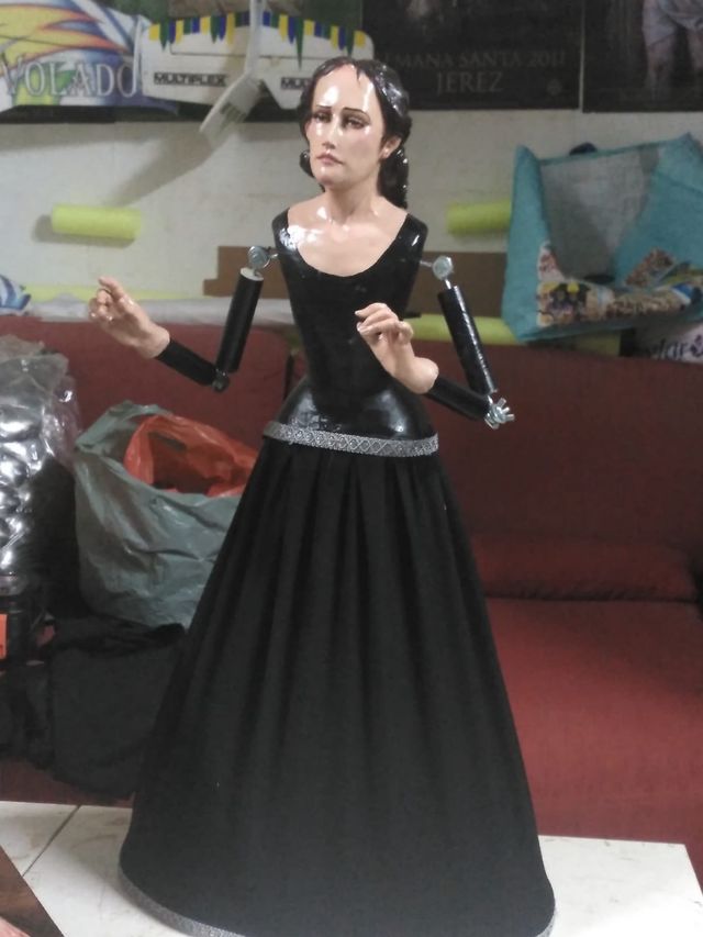 Virgen de vestir dolorosa de 65cm.