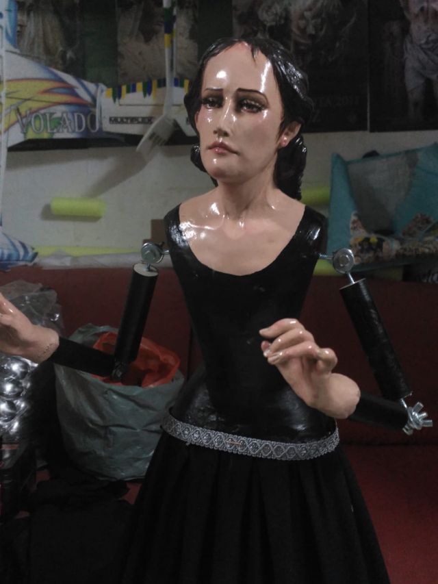 Virgen de vestir dolorosa de 65cm.