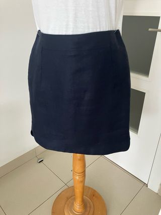 Falda de lino de calidad marca Massimo Dutti
