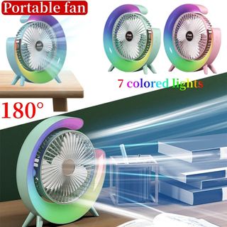 Ventilador portátil con luz led oferta!!