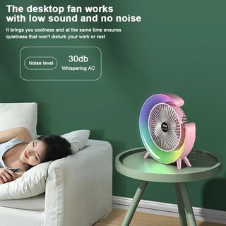 Ventilador portátil con luz led oferta!!