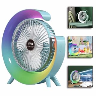 Ventilador portátil con luz led oferta!!