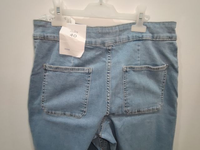 Vaquero estilo culote mujer