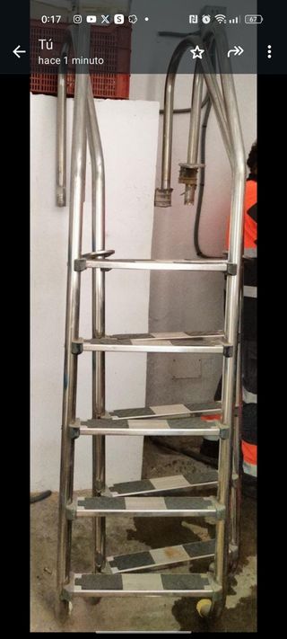 Escalera de piscina 5 peldaños 