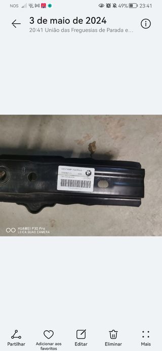 Barra de reforço PC tras bmw 320d 2007