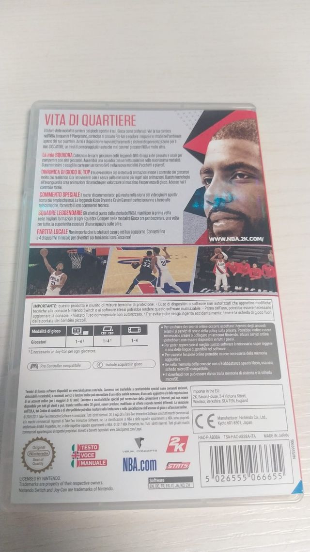 nba2k18 per Nintendo switch