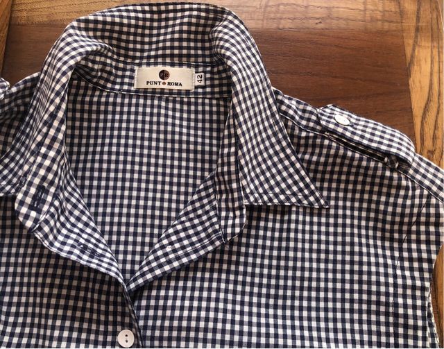 Camisa blusa cuadros Vichy Punto Roma