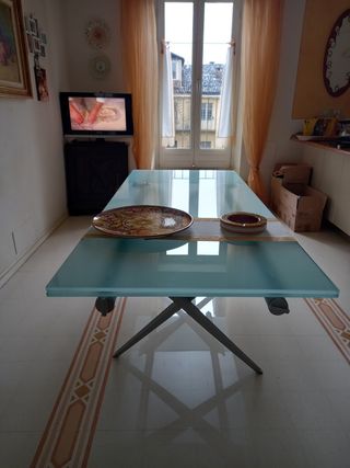 Tavolo in cristallo design DESALTO