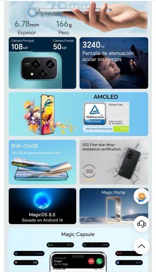 Telefono honor 200 lite 5g