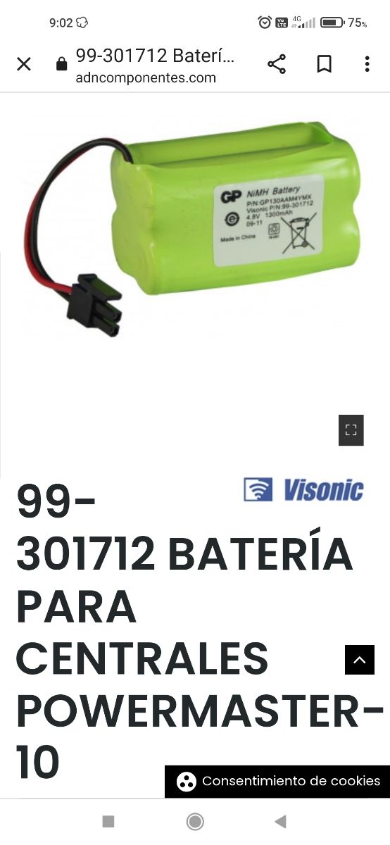 Batería recargable