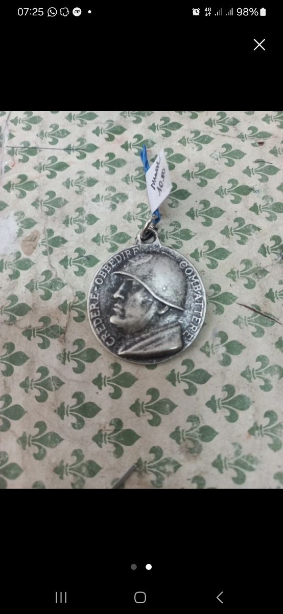 Pendente Benito Mussolini