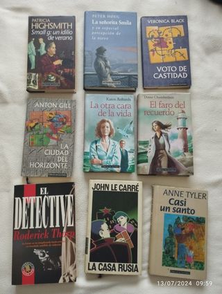 Lote de 9 libros de Círculo de lectores