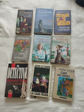 Lote de 9 libros de Círculo de lectores