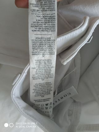 Vaquero blanco campana T46 Cortefiel