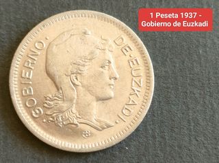 1 Peseta 1937 - Euzkadi 