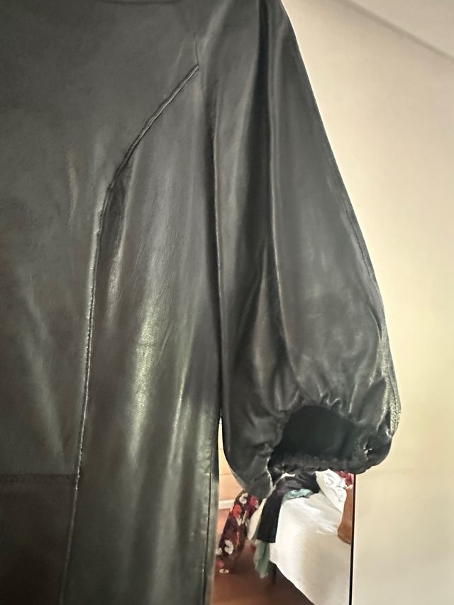 Vestido piel vintage. Hakei