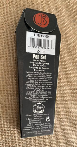 Kit de 2 bolígrafos Disney / Tim Burton