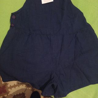 Peto mujer pantalón corto azul marino 