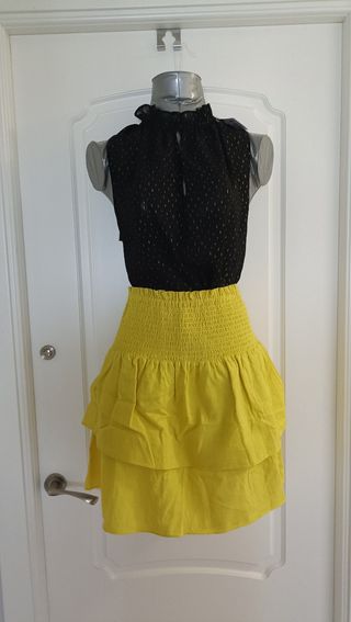 Conjunto camisa y falda nuevo