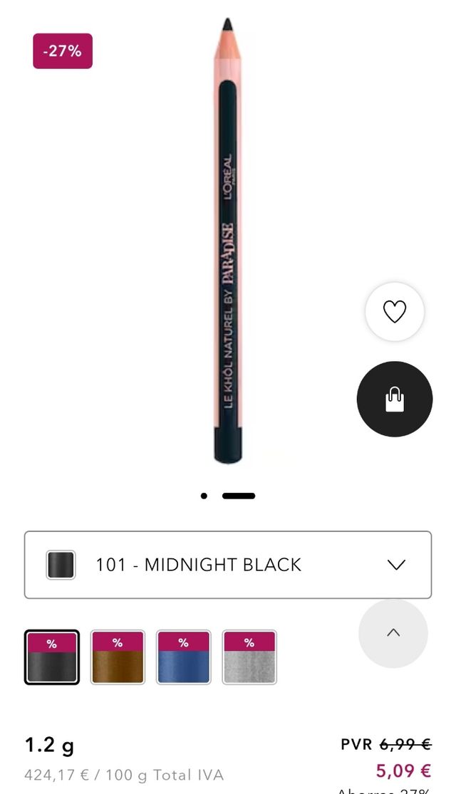 Lápiz de ojos loreal