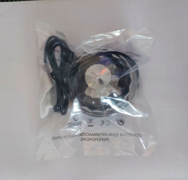 lampara led disco portatil
