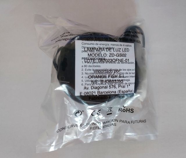 lampara led disco portatil