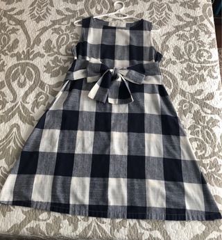 Vestido cuadros azules