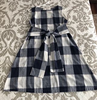 Vestido cuadros azules
