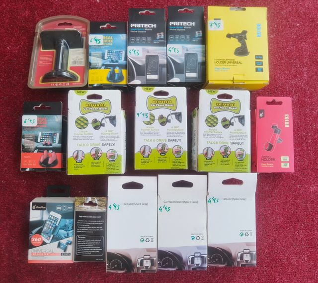 Lote de 15 soportes de móvil para coche