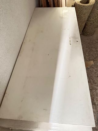 HOJAS PUERTAS DE MADERA - VIDRIO LACADA BLANCAS -