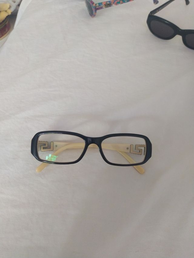 Montatura per occhiali bicolore nero/pan