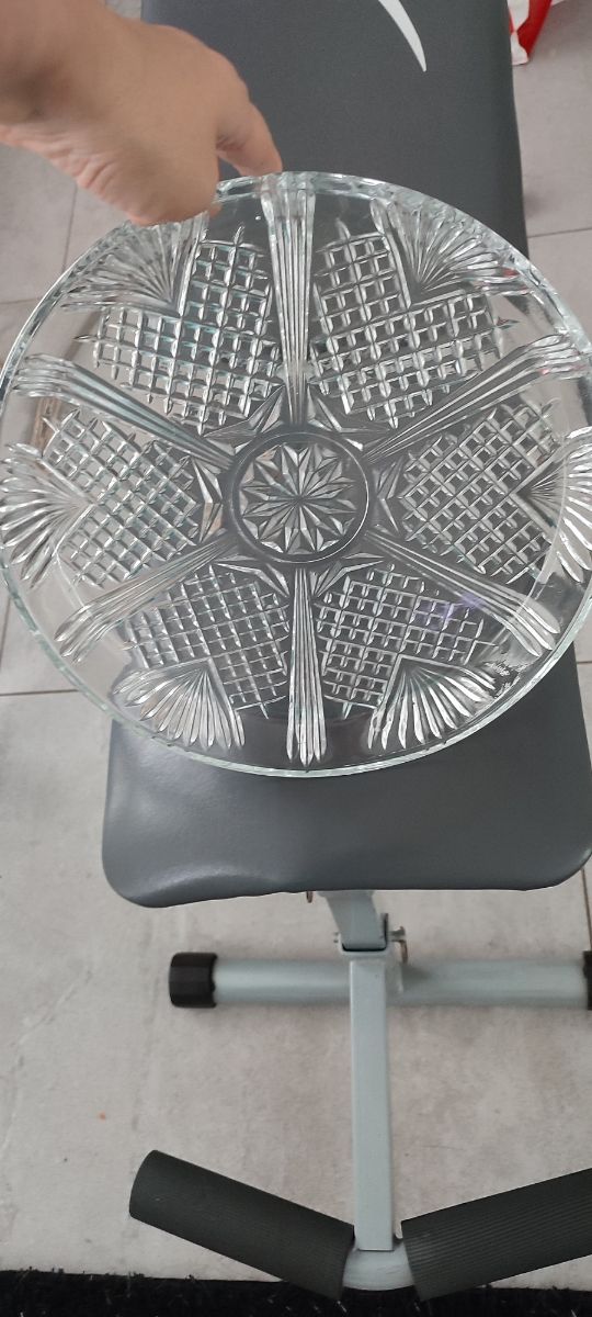 Centro tavola in vetro