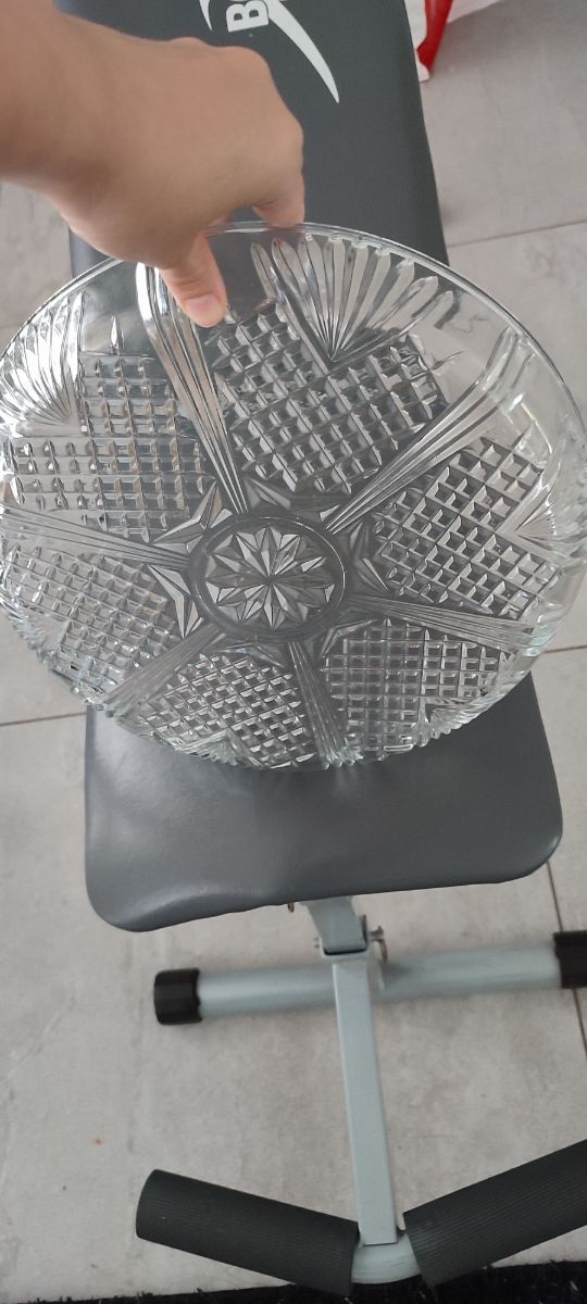 Centro tavola in vetro