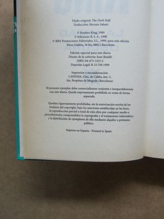 La mitad oscura Stephen King