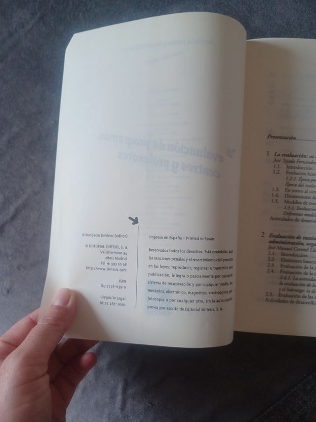 Evaluación de programas, centros y profesores