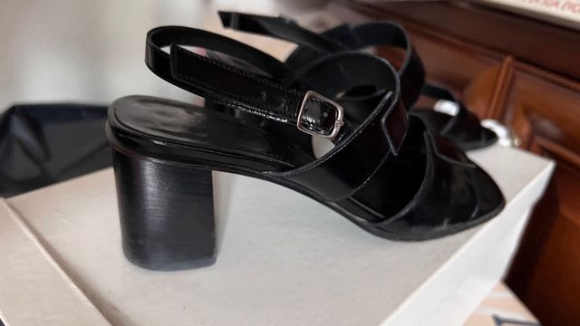 Sandali neri pelle n.35