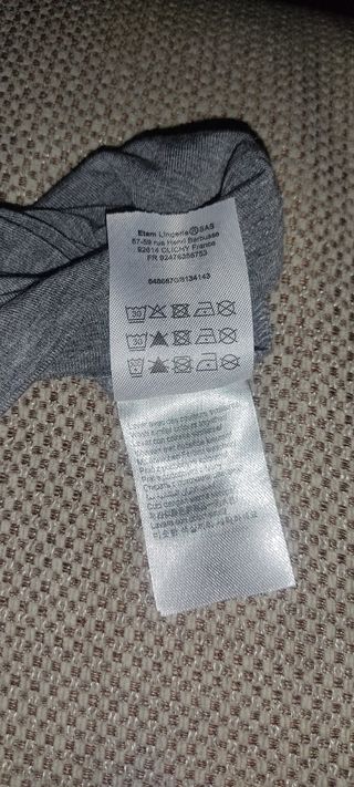 Camiseta gris Etam niña o mujer