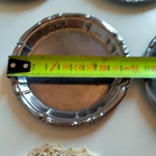 Sottobicchieri di peltro vintage