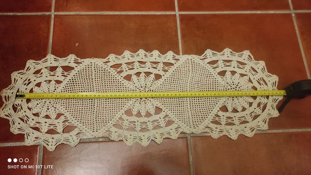 Paño tapete ganchillo auténtico