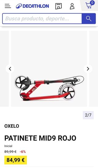 Patinete Decathlon Oxelo Mid9